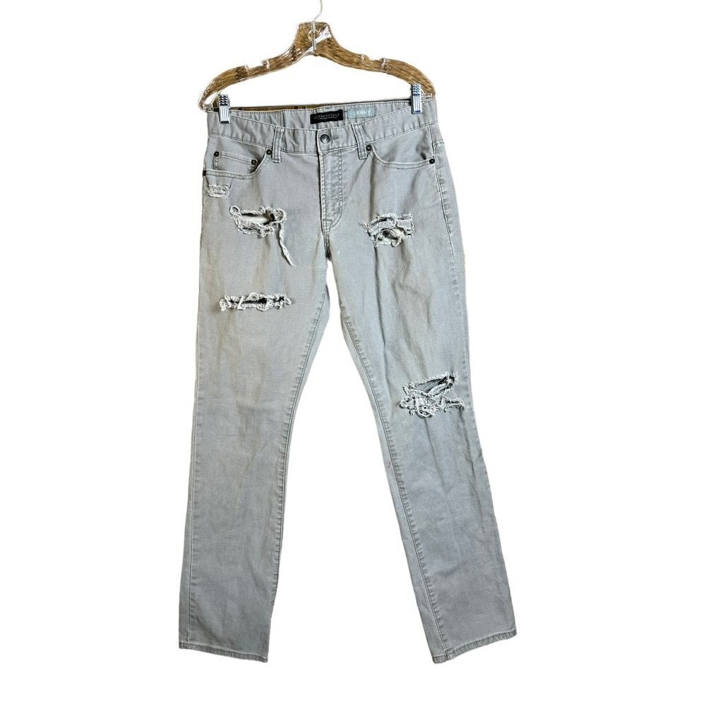 Aeropostale Men's Grey Skinny Distressed Jeans - Picture 1 of 7